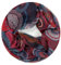 Van Der Rich ® - Loop Schal mit Muster Schlauchschal Halstuch - Damen (23-Rot)