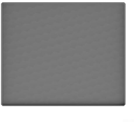Strapazierfähige Silikon-Bodenmatte – erhöhter Rand für Kühlschrank, Waschmaschine – schützt Teppich und Hartholz (60 x 50 cm, grau)