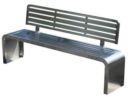 GSATREY Sitzbank Parkbank, Holzbank, Metallbank, Terrassen-Parkbank mit Rückenlehne, 2-Sitzer Gartenmöbel, Garten-Veranda-Bänke für den Außenbereich(120 * 40 * 45cm/47.2 * 15.7 * 17.7in)
