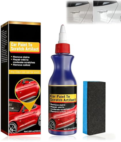 Kratzer Entferner Auto 100 ml, Auto Kratzerentferner für Fahrzeuge, Politur Auto Kratzer Entfernen, Entfernt Mühelos Oxidationsfilme und Lackflecken, Für alle Lackfarben