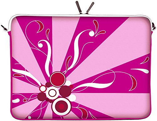 DIGITTRADE LS155-17 Magic Rays Designer Notebook Sleeve Housse Pour Ordinateur Portable 17,3 (43,9 cm) Large Néoprène Pochette Sacoche