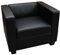 Mendler Sessel Loungesessel Lille - Kunstleder, schwarz