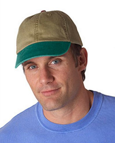 Optimum Pigment-Dyed Cap KHAKI/ BLACK OS