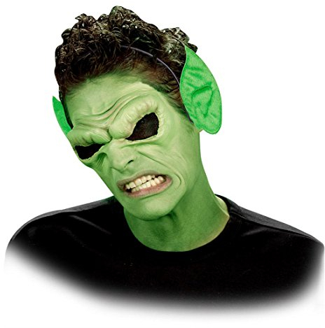 Amakando Grüne Ohren Elfenohren am Haarreif Alien Spitzohren Elfen Zwergenohren Fee Haarreifen Spitze Hexenohren