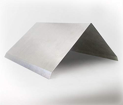 Firstblech 23, Alu-Profil Titanzink Aluminium Blech Abschluss Zink First Dach Al (23-1 Aluminium 2m)