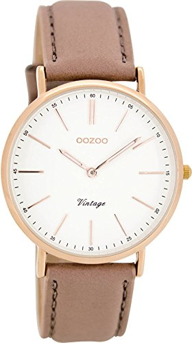 Oozoo Damenuhr Digital Quarz mit Lederarmband – C8140
