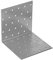 DMX - Schwerlast Winkelverbinder Lochwinkel Bauwinkel Holzverbinder Balkenwinkel Lochplattenwinkel Klammern Möbelverbinder Montagewinkel Verzinkt - KM - Silber, 100x100x100x2,0 (20 Stk./Verp.)