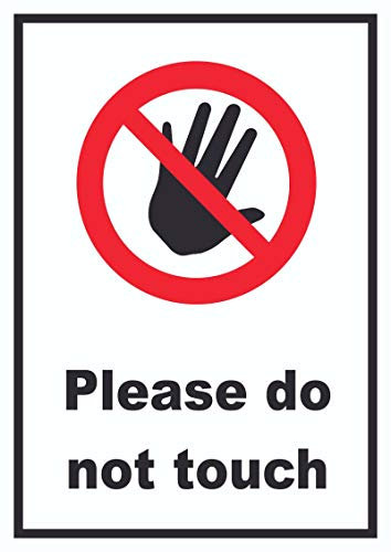 HB-Druck Do not Touch Schild A6 (105x148mm)