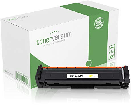 Tonerversum Toner kompatibel zu HP CF542A 203A Gelb für Color Laserjet Pro M254dnw M254dw M254nw MPF M280nw 281fdn M281fdw M281fw