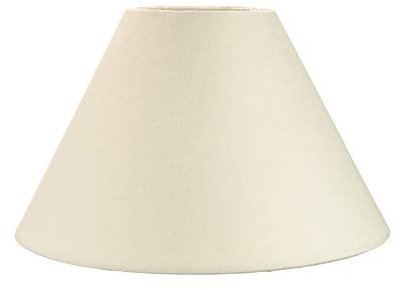 Traditional 10 Cream Cotton Coolie Lampshade Suitable for Table Lamp or Pendant by Happy Homewares