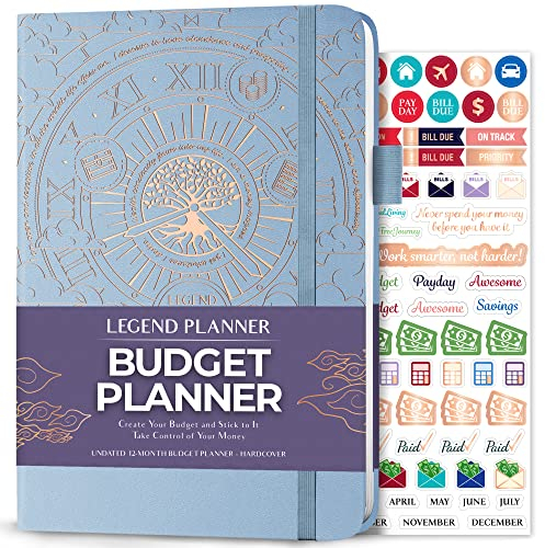 Legend Budget Planner – Financial Organizer Book. Money Account & Expense Tracker Notebook Journal for Household Monthly Budgeting (Periwinkle)