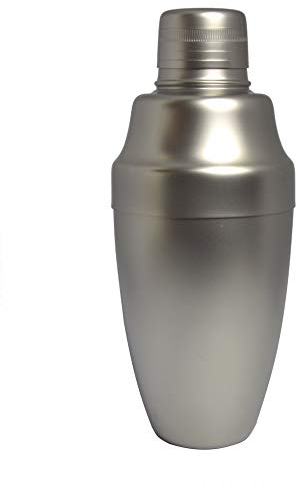 Shaker Cocktail Cobbler 3 pièces Yukiwa - Fabriqué au Japon - 2 Tailles Disponibles (Argent Mat, 36 cl)