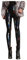 Kunstleder Leggings Damen - High Waist Lange Latex Leggings, Pu Leder Hose, Lackleder Skinny Fit Strumpfhosen, Treggings, Nass Aussehen Glänzend Jeggings Hosen