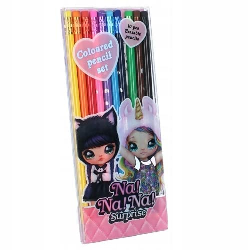Estuche de 10 lápices de colores NA SURPREISE