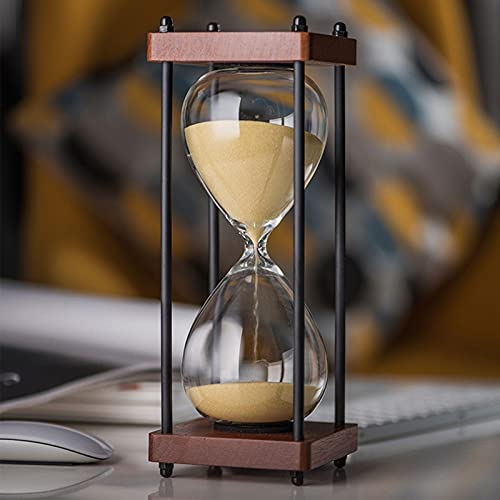 Brogtorl Sanduhren Sanduhr Timer30 Minuten Holzrahmen Sand Timer Home Decoration Arbeit Zeitmanagement-Assistent,- 8 Farben Mode Bunte Einzigartiges kreatives Souvenirgeschenk (15 30 Minuten)