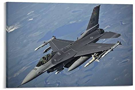Poster F-16 Adler-Poster, dekoratives Gemälde, Leinwand, Wandkunst, Wohnzimmer, Schlafzimmer, Gemälde, 40 x 60 cm