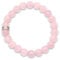 LAVISA Edelstein Armband - Echte Naturstein Perlen | Kristalle, Heilsteine | Onesize Unisex (Rosenquarz 8mm)