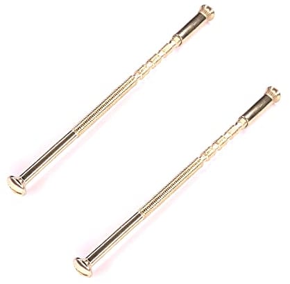 cyclingcolors 2x vis relieuse antivol M4 longueur sécable 60 à 95mm idéal assemblage raccord porte meuble maison, laitonné