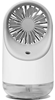 Portable Rechargeable Fan with Humidifier - Stay Cool and Comfortable Anywhere
