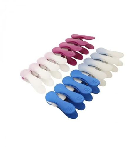 LAGUELLE de qualité 16 Pinces à Sachet colorées