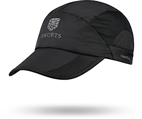 SWORTS HeadUp Running Cap · X-Light Laufkappe Ultradünn · Mit Mesh-Belüftung (Unisex Laufmütze)