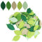 150 Stück Künstliche Grüne Blätter Simulation Grüne Blätter für DIY Handwerk, Hochzeit Dekoration, Home Decor, Indoor Deko, Buch Dekorative, Lesezeichen, Fake Leaves Dekor