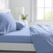 PASSION Completo letto, set lenzuola, Materiale 100% Puro Cotone, Lenzuola sopra, Lenzuolo sotto e 2 Federe da Letto, Biancheria da Letto Tinta Unita, Made in italy (Matrimoniale, Azzurro)
