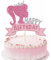 Kiwochy Tortendeko Geburtstag Mädchen Prinzessin Cupcake Toppers Rosa Mädchen Kuchendeko Prinzessin Tortendeko Glitzer Happy Birthday Kuchen Deko für Mädchen Princess Thema Party Kuchen Dekoration