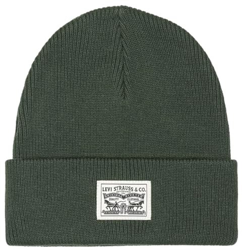 Levi's Herren Backpatch Beanie, Army Green, UN