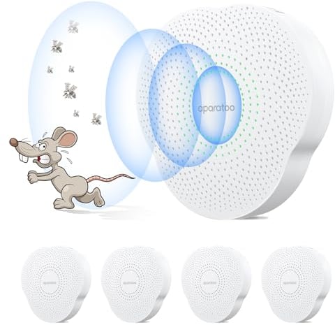 Mückenlampe, Insektenvernichter Elektrischer, 4 Stück Mückenschutz UV Mosquito Killer Ultraschall Schädlingsbekämpfer, Ultraschall für Mäuse Pest Control Repeller für Mücken,Kakerlaken,Motte,Ratten