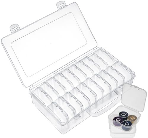 ilauke 21 Stücke Kleine Aufbewahrungsboxen, 20 Stück Mini Aufbewahrungsbox (5,5 x 5,5 x 2cm) und 1 Groß Aufbewahrungsbox mit Klappdeckel für Kleinteile, Perlen, Schmuck, Ringe, Ohrringe, Schrauben