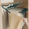 Hosenbügel,12er-Pack hosenbügel platzsparend,hosenbügel Metall, Kleiderbügel Hosen mit Offenen Enden und rutschfest Beschichtung,Einfaches Aufhängen & Stabil Kleiderbügel für Hosen (12, Dunkelgrün)