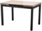Genérico MERKAHOME - Mesa Cocina Extensible Roble y Negro 110(170) x70cm Misuri