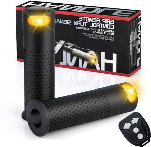 E Scooter Blinker, Griff Licht Roller Blinker Licht Indikator Licht Griff mit wiederaufladbarer Fernbedienung mit Xiaomi M365/Pro/Pro2/1S Ninebot Max G30/G30D Scooter Handle Grip