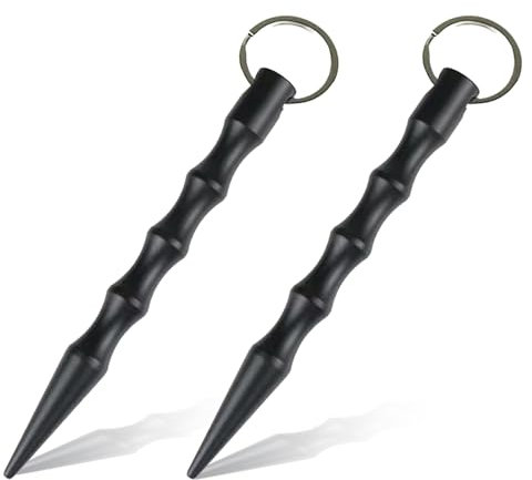 Tovbmup Selbstverteidigung Waffen Legal,Selbstschutz Self Defense Keychain Schwarz,mit ergonomischem Griff – Selbstverteidigung Waffen legal, Verteidiguns Waffen für Frauen für Unterwegs