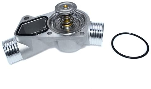 Auto-Thermostat Motorkühlmittelthermostat + Gehäusedeckel + Dichtungen/Passend for BMW Z3 M3 E36 E34# 11531722531 11531740437 11531721002 11531712043 Thermostat mit Gehäuse und Dichtung(Thermostat