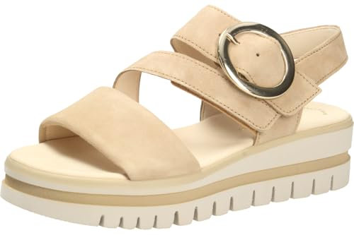 Gabor Damen Sandaletten, Frauen Sandalen,Best Fitting,Sommerschuhe,Freizeitschuhe,offene Schuhe,Strandschuhe,bequem,Caramel (Gold),38 EU / 5 UK