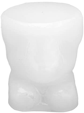 RYTTGOP Adornos para magdalenas con osito de peluche, cortador de galletas con osito de peluche, herramienta para hornear DIY segura, flexible e inodora, moldes de silicona para