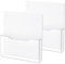 Rarapop Lot de 2 porte-documents magnétiques en acrylique à suspendre pour armoires, tableau blanc, réfrigérateur