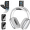 Kosker Gaming Headset Halterung, Universal Faltbar Kopfhörerhalter, Selbstklebend Kopfhörer Halter Tisch für Alle Kopfhörergrößen, Gaming Headset und Kopfhörerdisplay - 2 Stück Schwarz