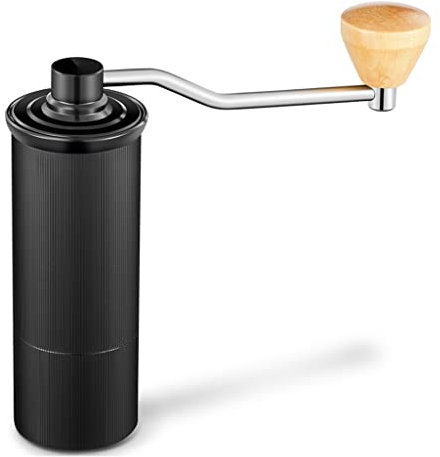 Manuelle Kaffeemühle, 45 mm, Aluminium, Schwarz/Braun/Silber/Gold, 15 g, tragbare Mini-Kaffeemühle (Farbe: C) (B)