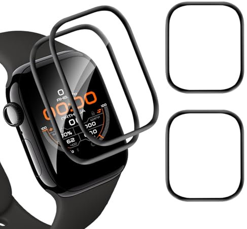 Bodyguard [2 Pièces Verre Trempé pour Apple Watch Series 10(46mm) Vitre Protection [Bubble Free Tactile sensible] [Couverture 3D anti-rayures] Ultra Slim HD Apple Watch 46mm Film Protection Écran