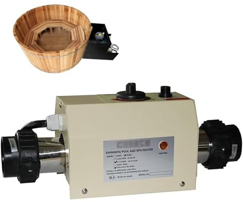 3 KW Elektrischer Schwimmbadheizung, 220 -V -Bad -Whirlpool Thermostat, Automatische Temperaturregelung Mit Einem Thermostat Ausgestattet. Schalten Sie Automatisch Bei Hoher Temperatur Für Massage -Wh