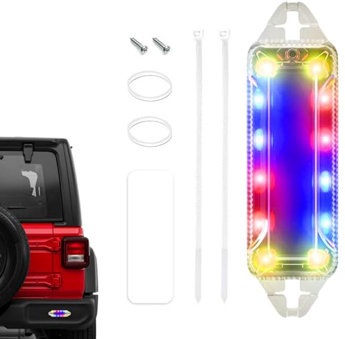 Opdestn Stroboscope,Petites Lumières Clignotantes pour Véhicules,Anti-Collision Imperméable Avertissement Sécurité | pour Moto Voiture Nuit Conduite Cyclisme