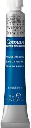 Winsor & Newton 303538 Cotman 8ml Water Colour Tube - Prussian Blue