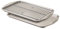 Circulon Total Bakeware Set Nonstick Cookie Baking Sheets with Cooling Rack, 3 Piece, Gray