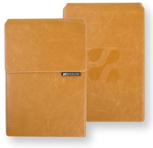 SafeSleeve EMF Protection Anti Radiation 15-16 Laptop Case: EMF Blocking, Heat Shielding and Laptop Case with Mouse Pad for 15 to 16 inch laptops (Tan)
