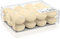Wiedemann Schwimmkerzen 24 Stück Ø 45mm Bisquit/Creme Weiß 100% Ceresinwachs