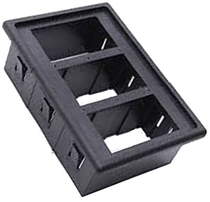 MotoCity, kit di 3 interruttori a bilanciere in plastica ABS ignifuga (3 pezzi)