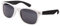 Ciffre EL-Sunprotect® Sonnenbrille Nerdbrille Brille Nerd Matt Gummiert Schwarz Weiß UV400